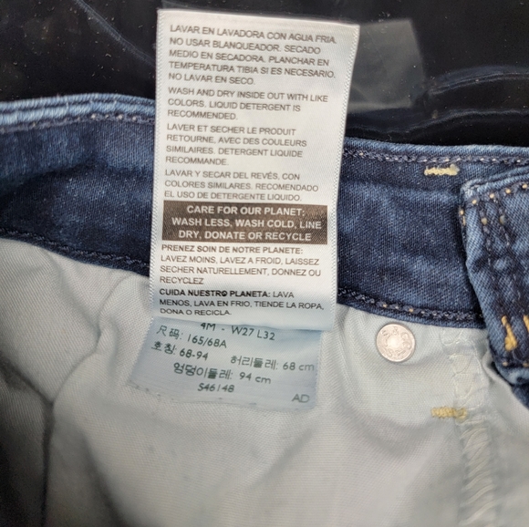 Levi's signature Modern Skinny MidRise W 27 L 32 Blue Jeans Stretchy Women Denim - Picture 5 of 7